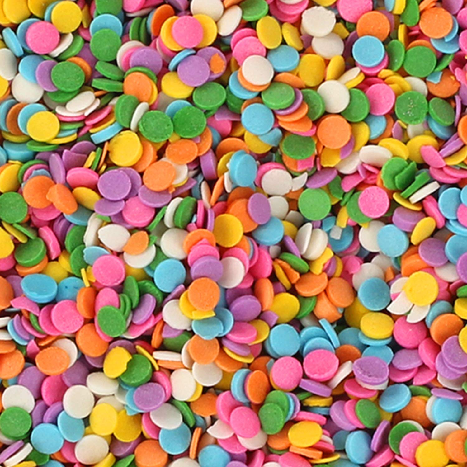 A Great Surprise primer plano de textura de confetti mostrando uniformidad y color