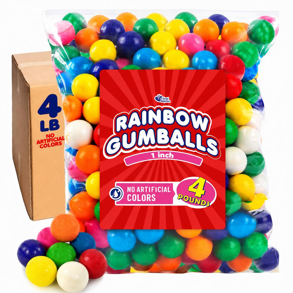 A Great Surprise bolsa frontal 4 lb con gumballs arcoíris, presentación a granel atractiva