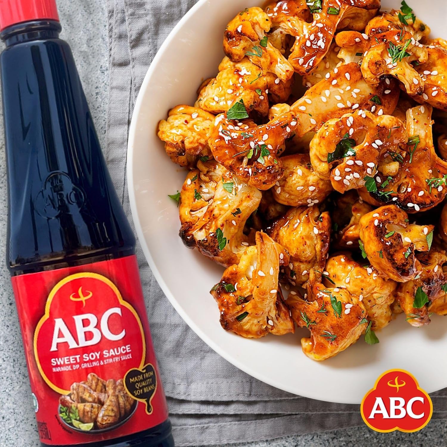 ABC salsa en cerámica con acabado brillante y apetitoso