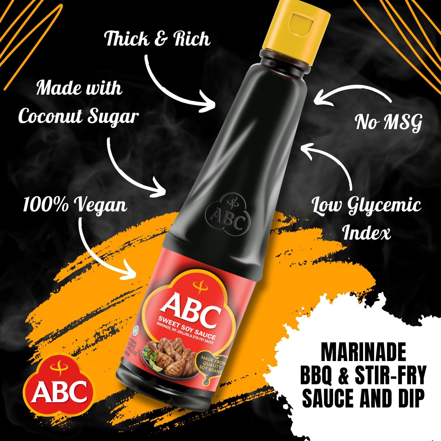 ABC vertiendo en wok para salteados con sabor intenso