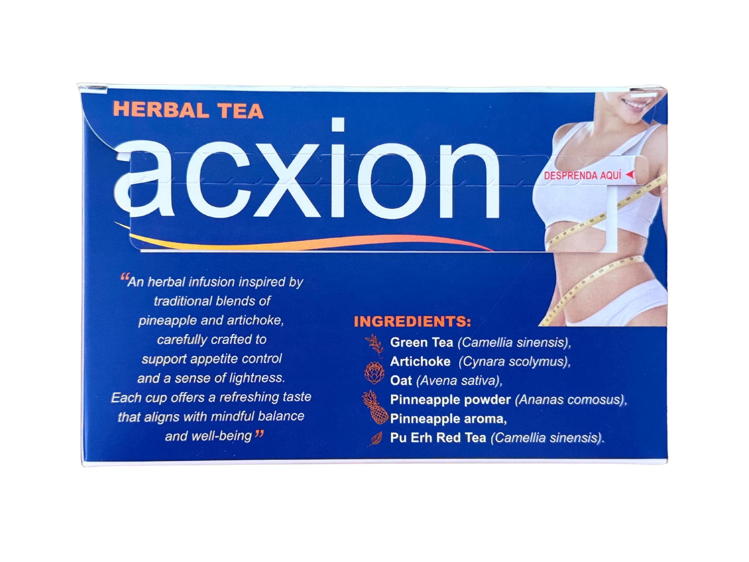 acxion bolsita junto a regla para comparar tamaño, práctico para llevar