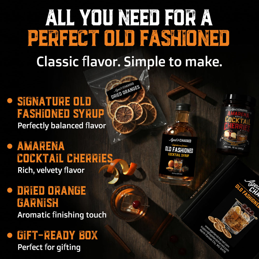 Aged & Charred frasco de cerezas Amarena con sabor intenso y color