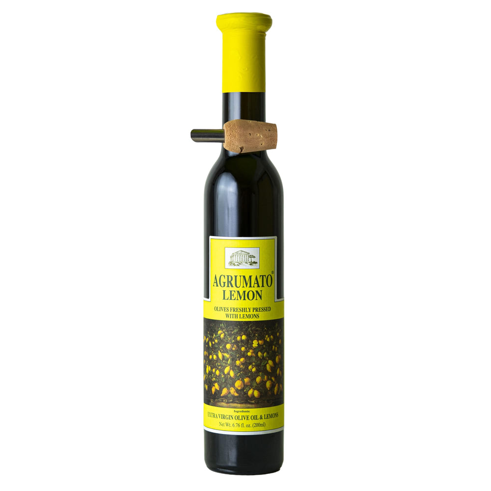 Agrumato botella frontal mostrando diseño y calidad aromática