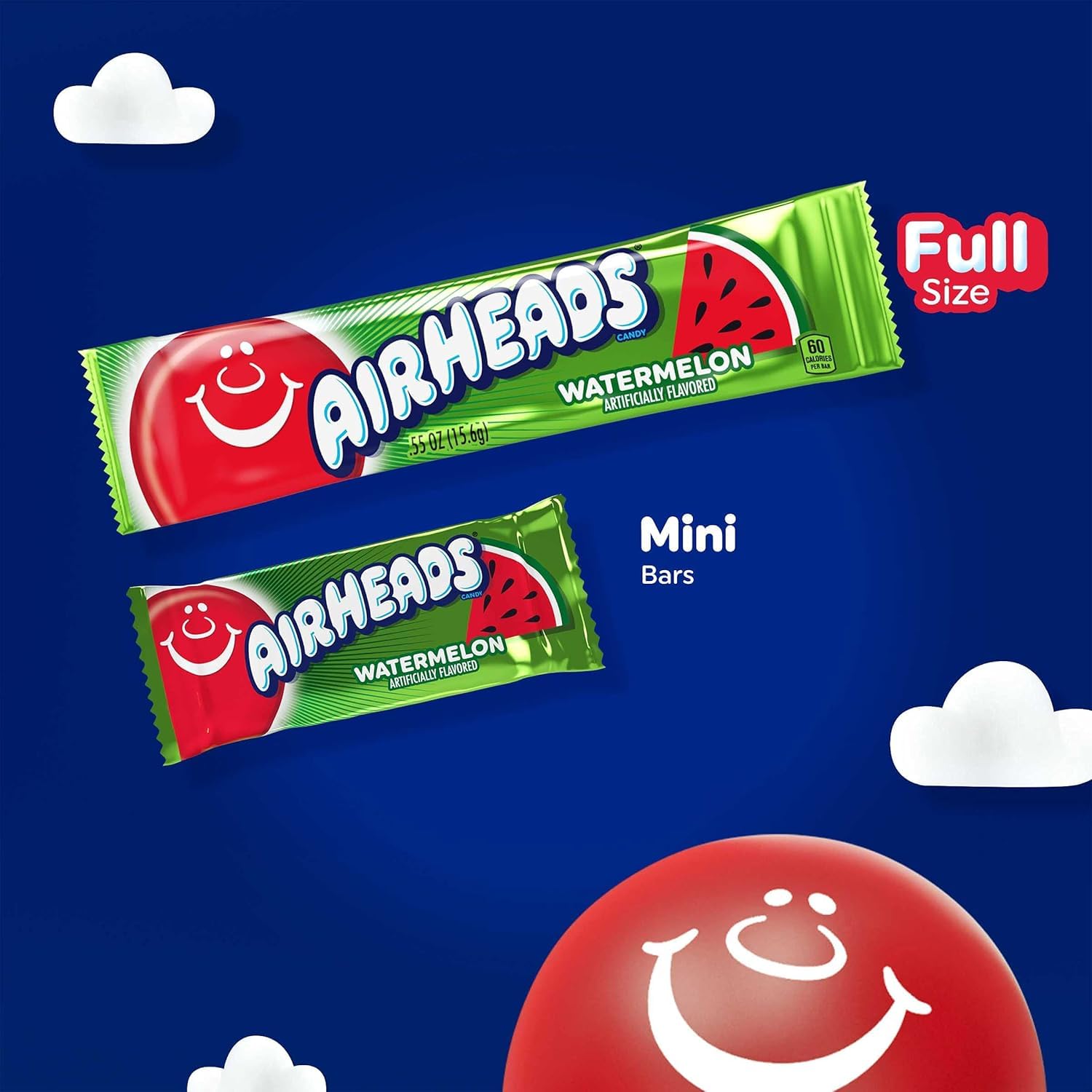 Airheads barra desenvuelta mostrando interior y sabor frutal reconocible