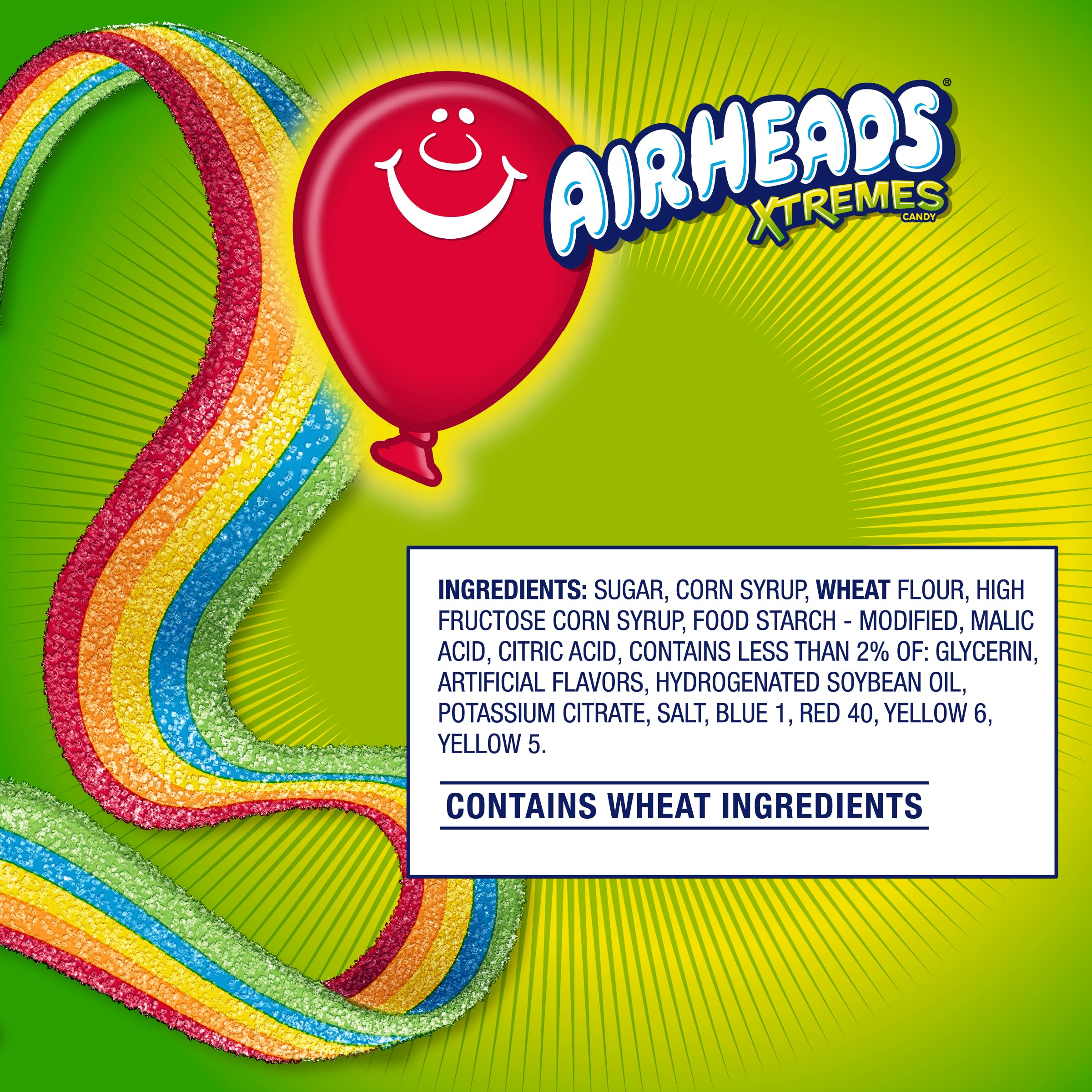 Airheads bolsa individual abierta lista para consumir en cualquier momento