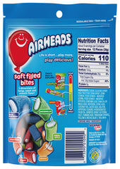Airheads primer plano del relleno cremoso y textura masticable que invita a probar