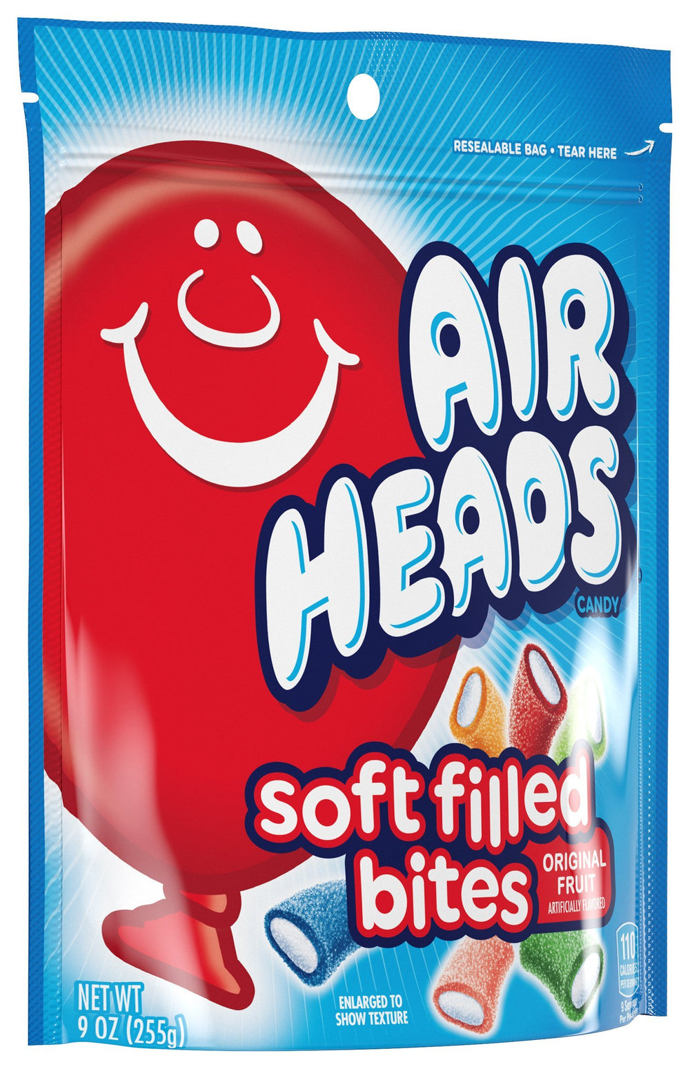 Airheads bolsa en mano para mostrar escala y facilidad de reparto en eventos