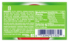 Primer plano Airheads microcaramelos y textura que intensifica sabor