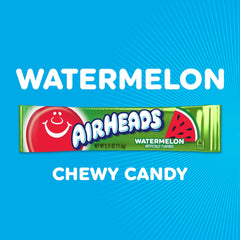Airheads barra Watermelon desenvuelta que muestra color y tamaño apetitoso