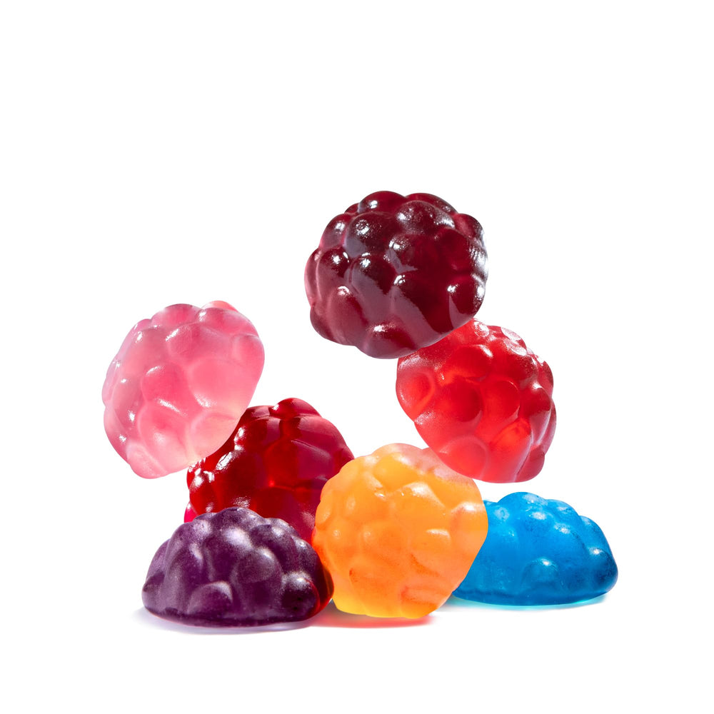 Albanese bolsa abierta con gomitas dispersas, ideal para compartir