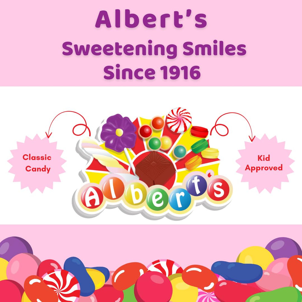 Albert's caramelo en mano, muestra tamaño y porción práctica