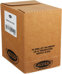 Alessi plano detalle arroz arborio cremoso enfatizando textura