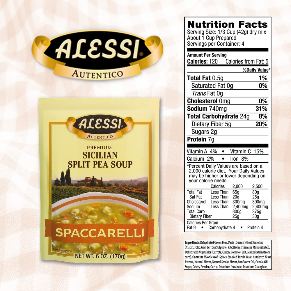 Detalle de textura de la mezcla Alessi que resalta ingredientes naturales