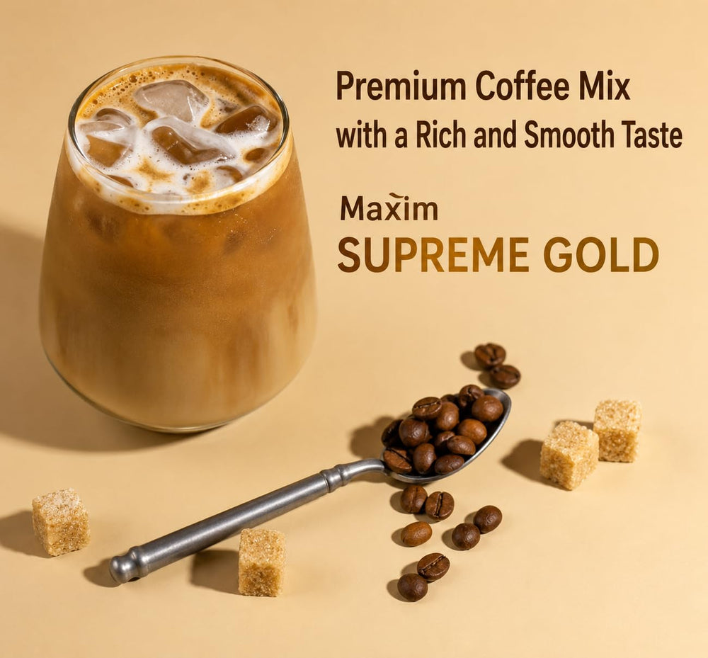 Alliving Maxim Supreme Gold — cierre del sobre abierto mostrando polvo cremoso y textura suave