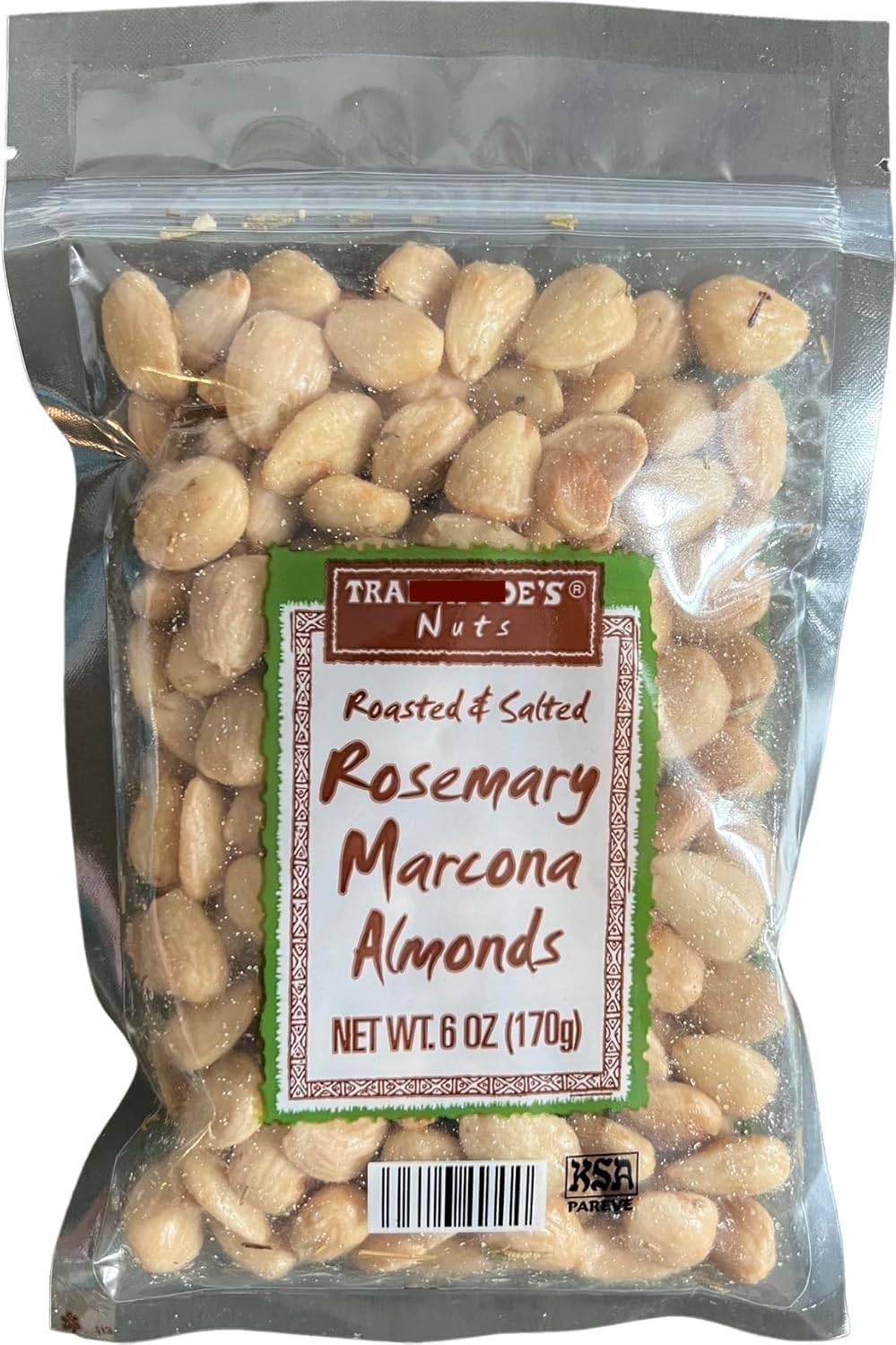 Generic almendras marcona paquete frontal mostrando diseño y conveniencia