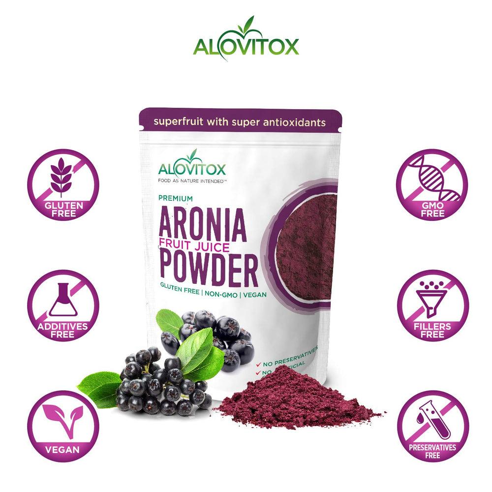 Alovitox cuchara midiendo polvo lista para dosificar con precisión
