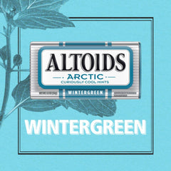 Altoids primer plano de pastillas mostrando textura y brillo