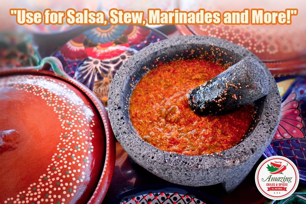 Amazing Chiles & Spices chiles de árbol integrados en salsa casera aportando color y picante