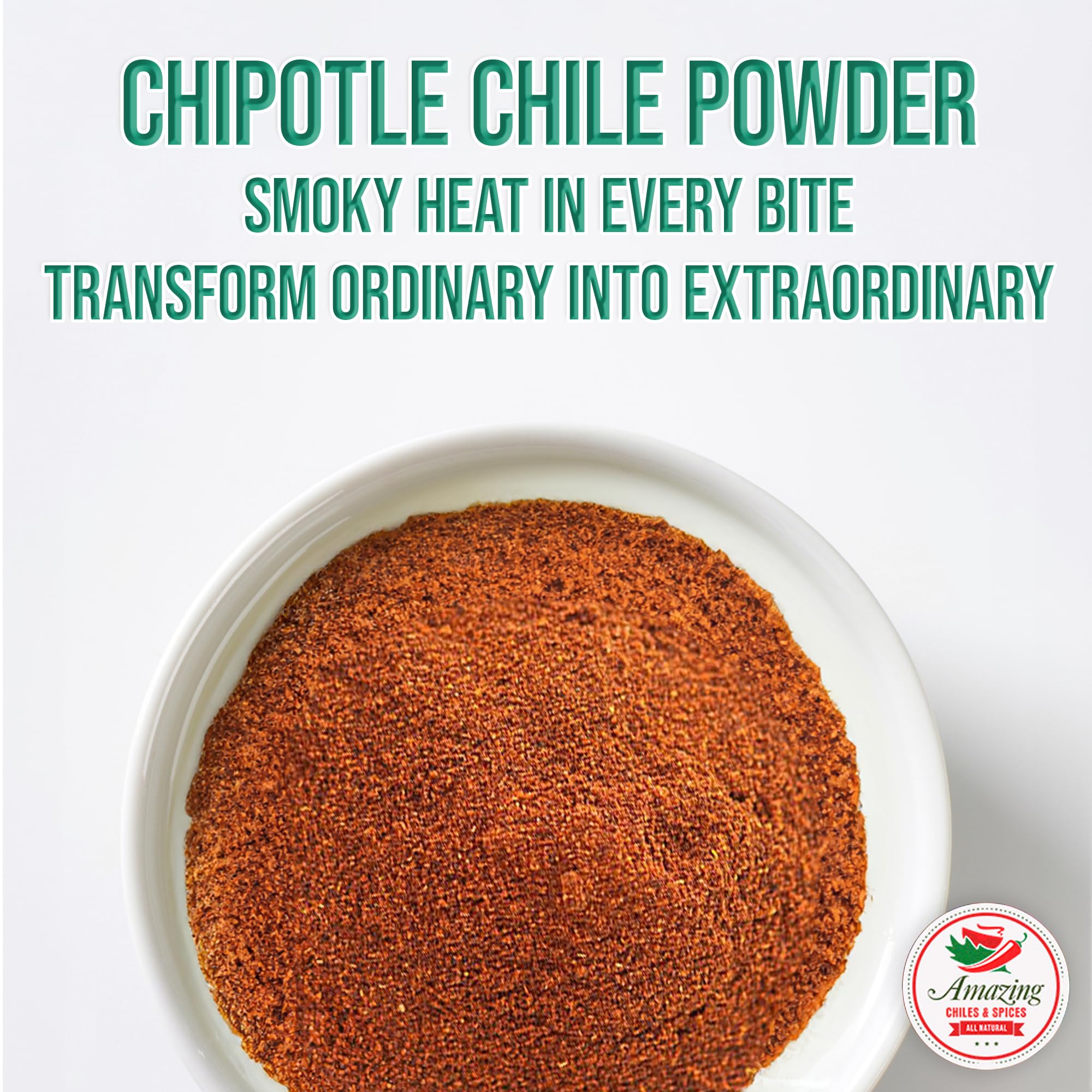 Amazing Chiles & Spices chipotle incorporado en salsa, sabor ahumado realzado