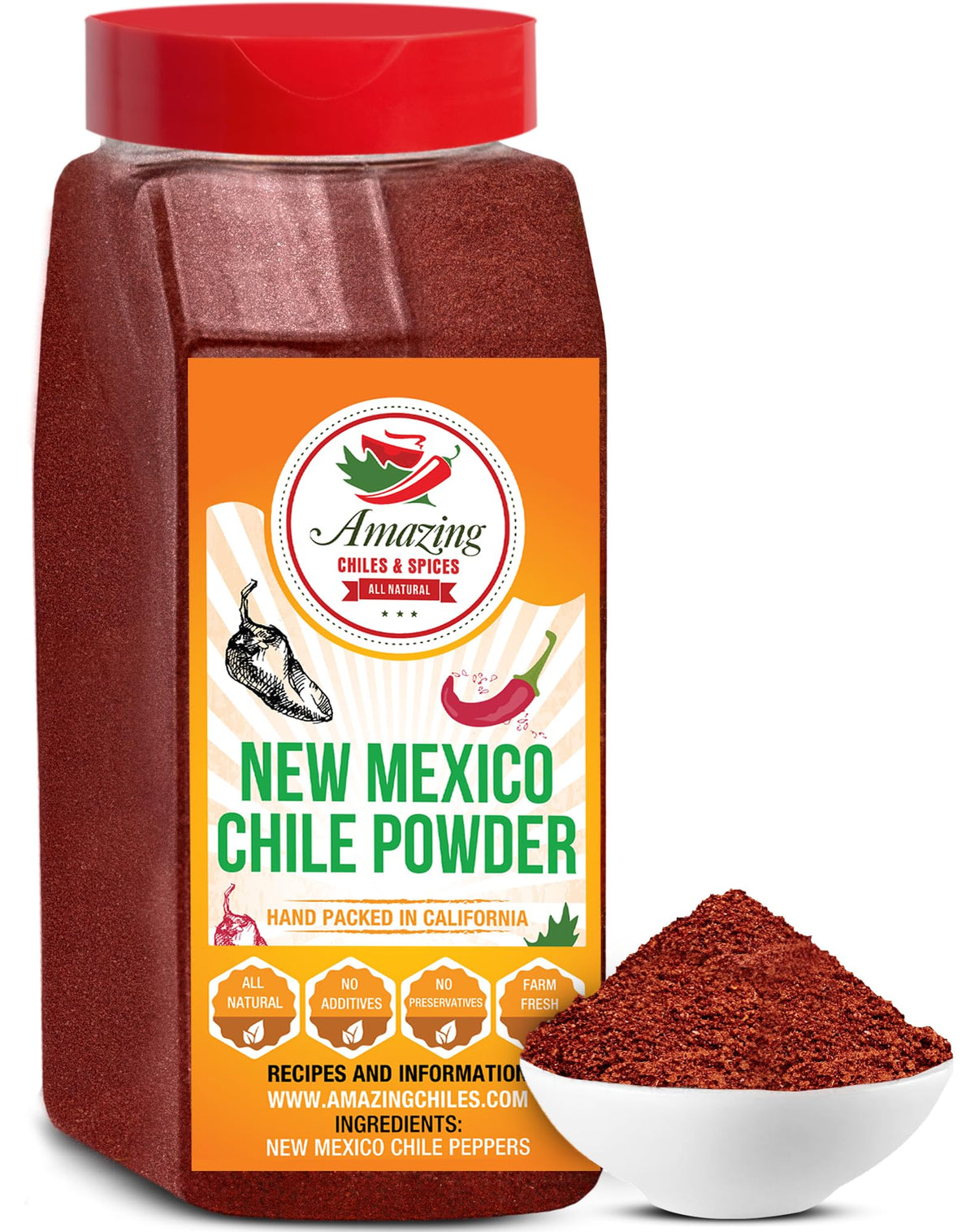 Amazing Chiles & Spices empaque frontal visible, aporta autenticidad y conveniencia