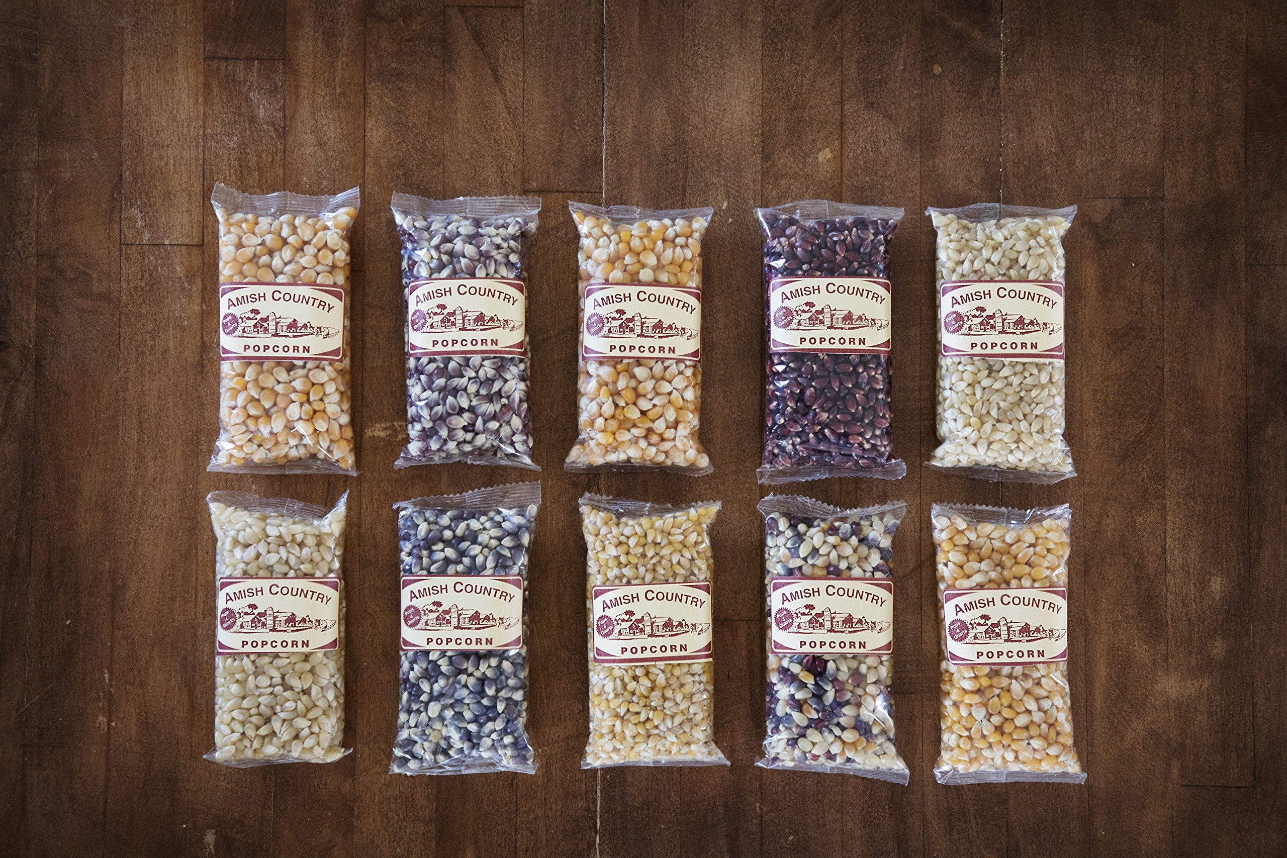 Amish Country Popcorn grano purple en primer plano, color y sabor distintivo