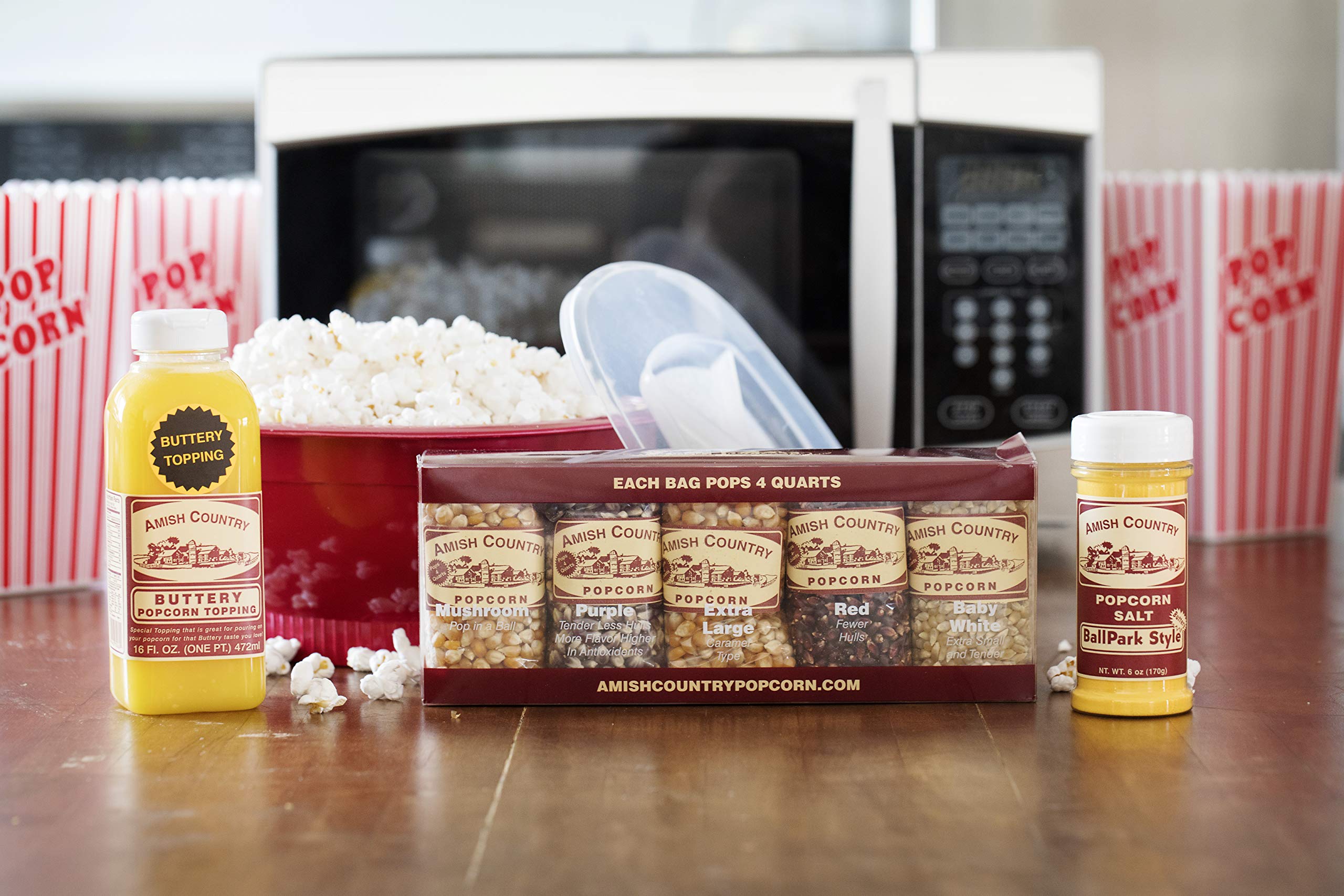 Amish Country Popcorn olla reventando palomitas, fácil y rápido en casa