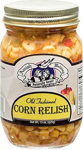 Amish Wedding frasco frontal de corn relish, añade sabor y textura rápida