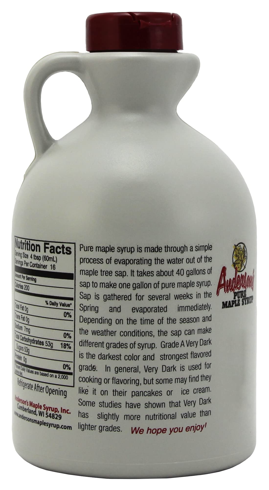 Anderson's jarabe vertiéndose sobre panqueques realzando sabor y apariencia