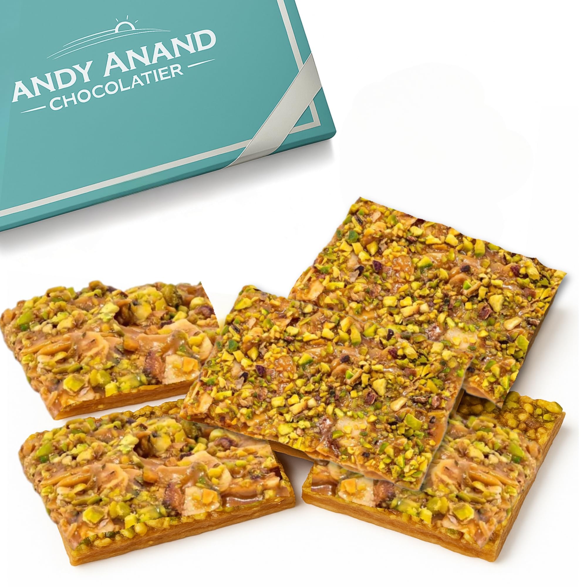 ANDY ANAND CHOCOLATIER caja frontal elegante lista para regalo y presentación