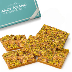 ANDY ANAND CHOCOLATIER caja frontal elegante lista para regalo y presentación