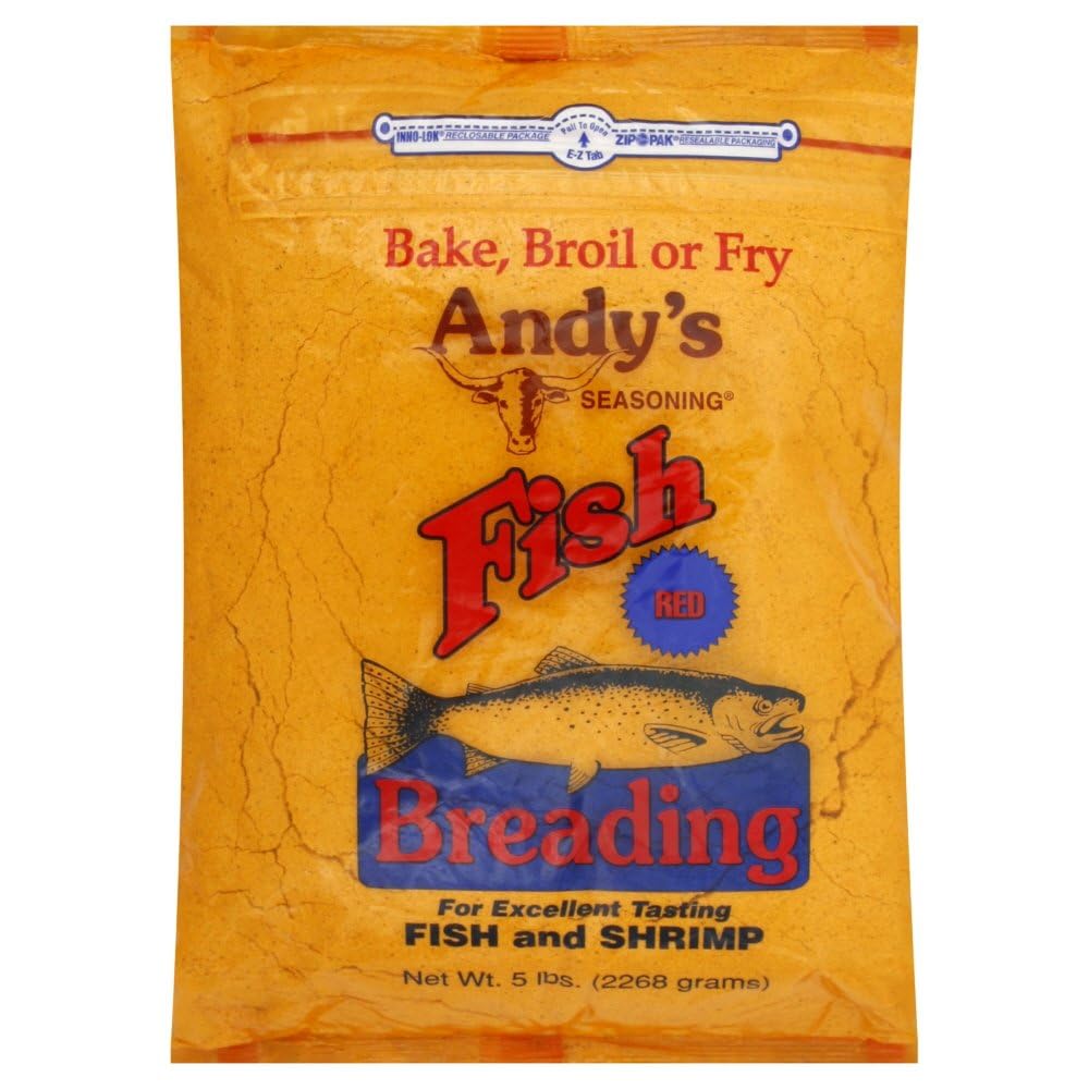 ANDY'S SEASONING empaque frontal 5 libras mostrando rendimiento y ahorro