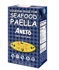 Aneto caldo base paella frente con etiqueta visible y beneficio sabor auténtico