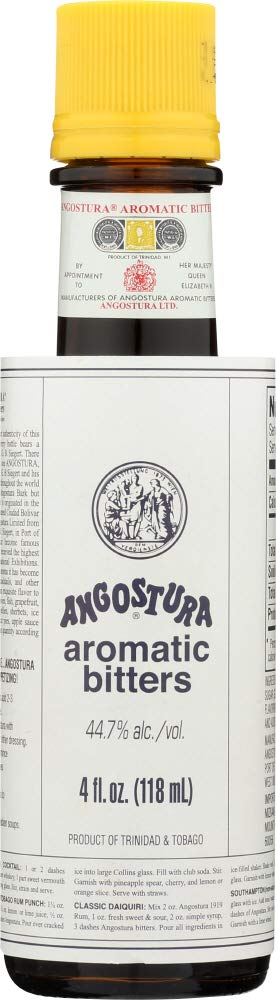 ANGOSTURA pack frontal con dos botellas de 4 oz mostrando su envase clásico y uso inmediato