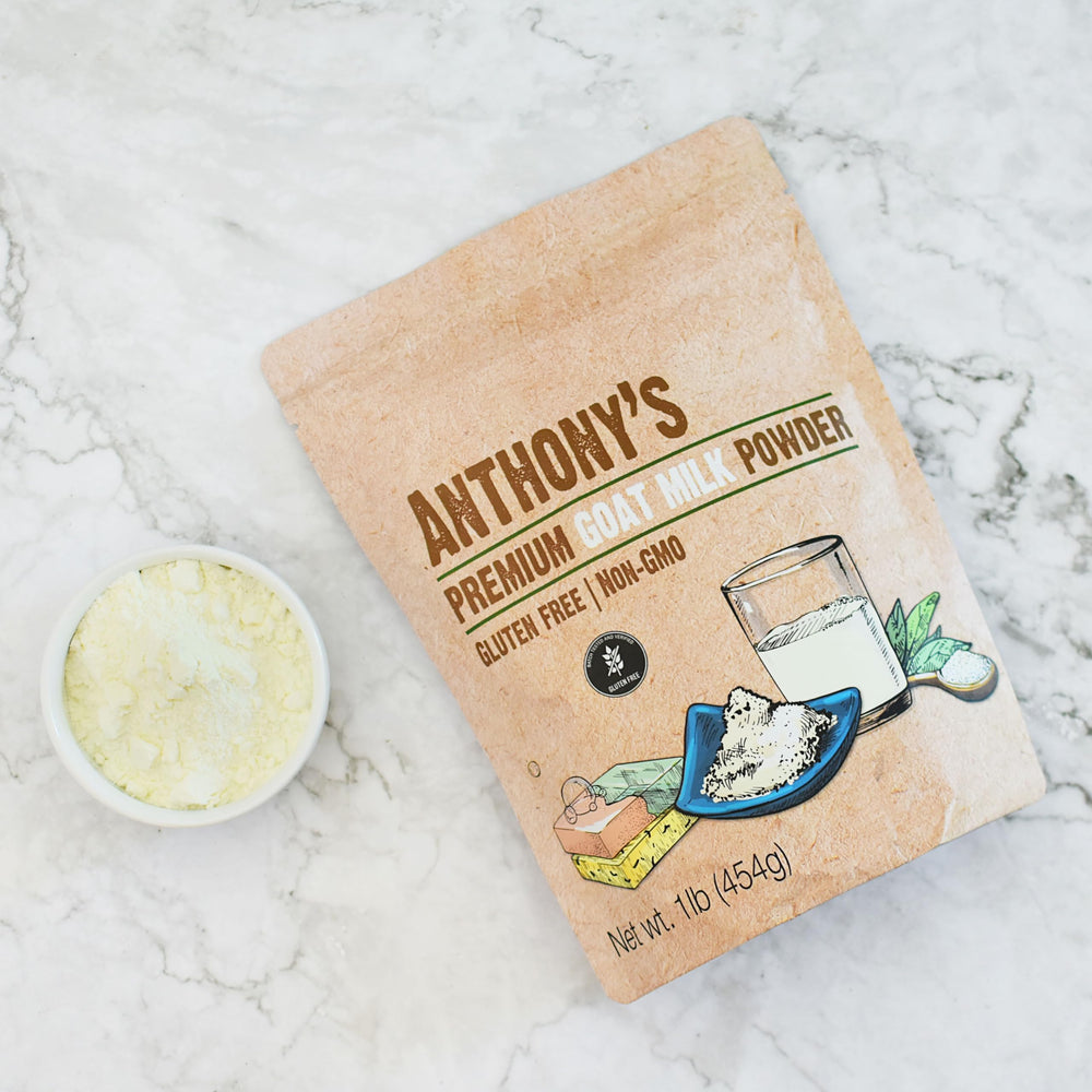 Anthony's comparación de tamaño del envase de 1 lb para referencia de porciones