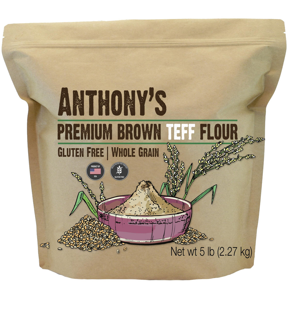Anthony's empaque frontal de teff integral, demuestra confianza y pureza