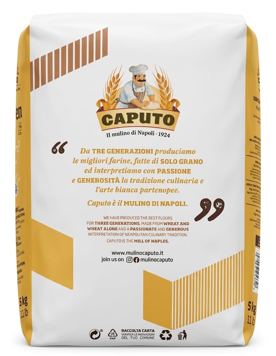 Antimo Caputo en cocina italiana estilo doméstico mostrando versatilidad