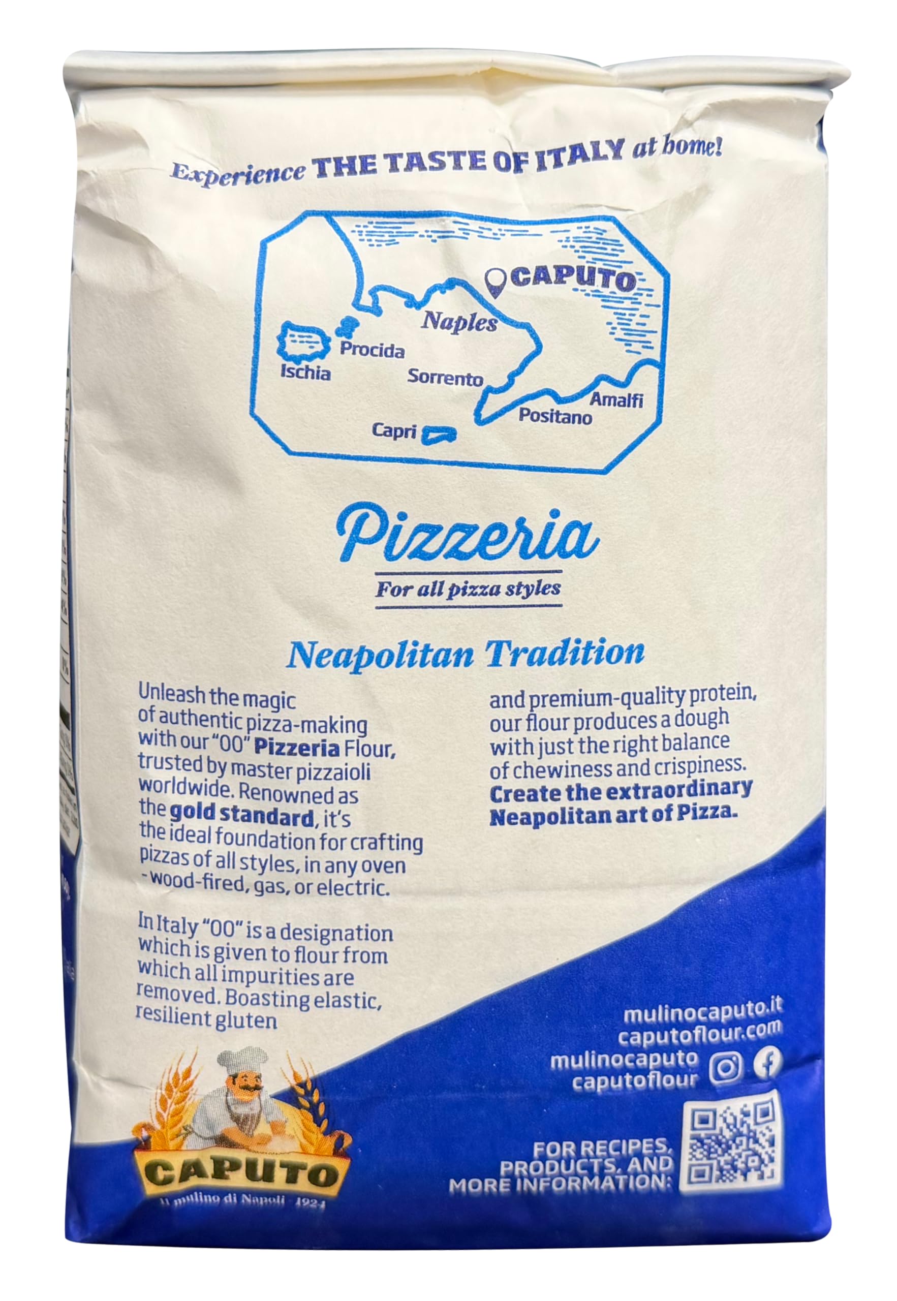 Antimo Caputo mano estirando masa para pizza con buena extensibilidad
