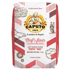 Antimo Caputo paquete frontal mostrando marca y formato 2,2 lb, ideal para cocina