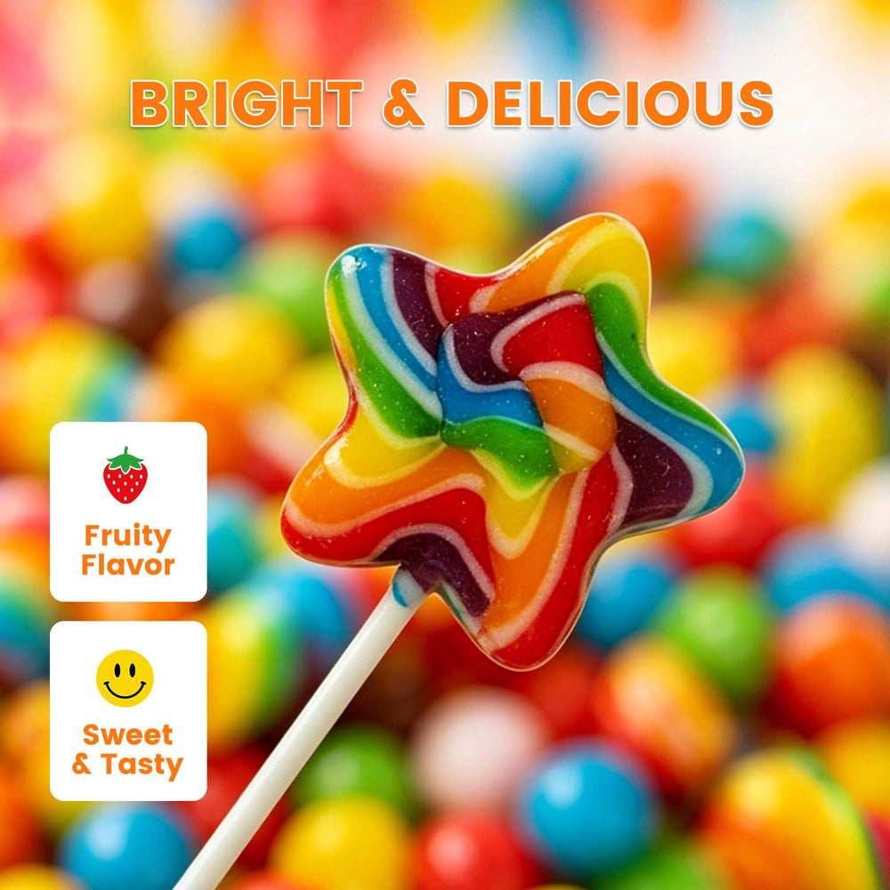 Apexy paletas dispuestas en mesa de dulces para decoración festiva