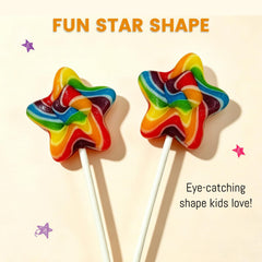 Apexy paleta en forma de estrella envuelta individualmente para higiene