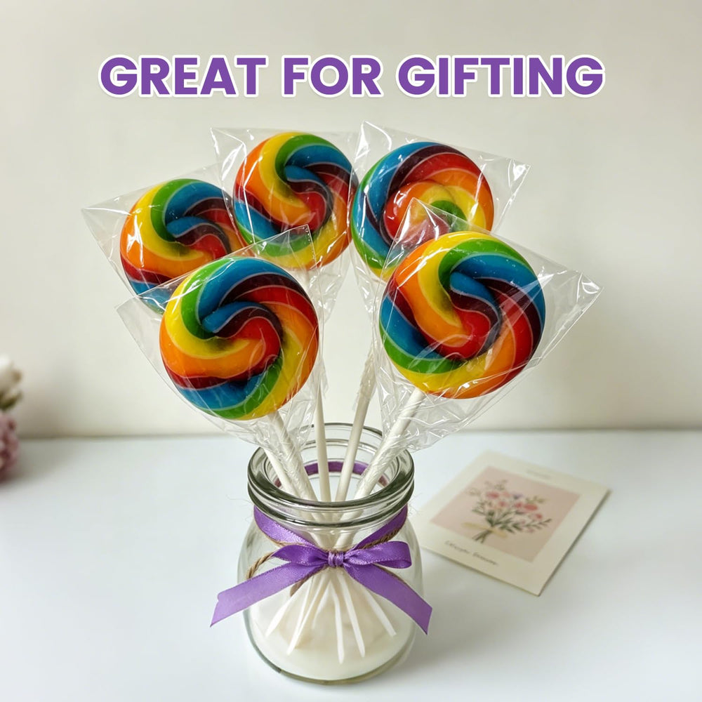 APEXY arreglo de paletas en bolsa de fiesta listo para regalar y decorar