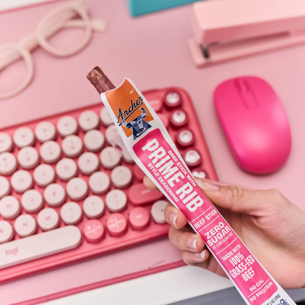 Archer jerky en entorno outdoor como snack portable y energético