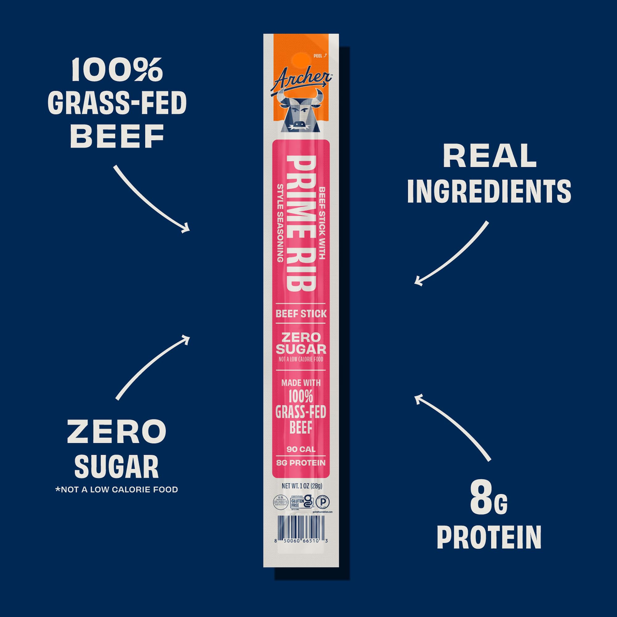 Archer jerky palito individual en mano para llevar y conveniencia