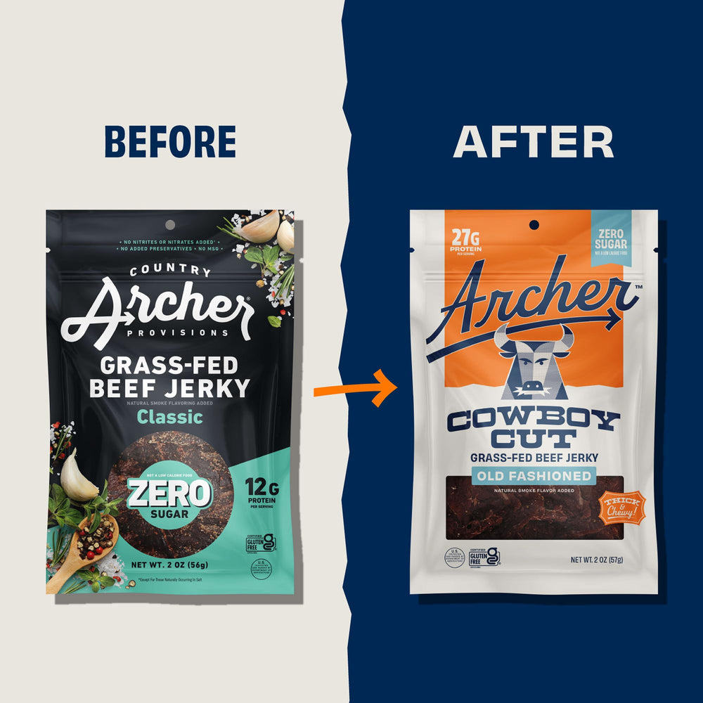 Archer jerky seis bolsas juntas ideal para almacenamiento y viaje
