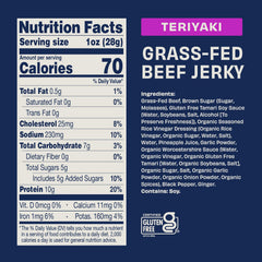 Archer Jerky primer plano de tiras para apreciar textura y condición magra