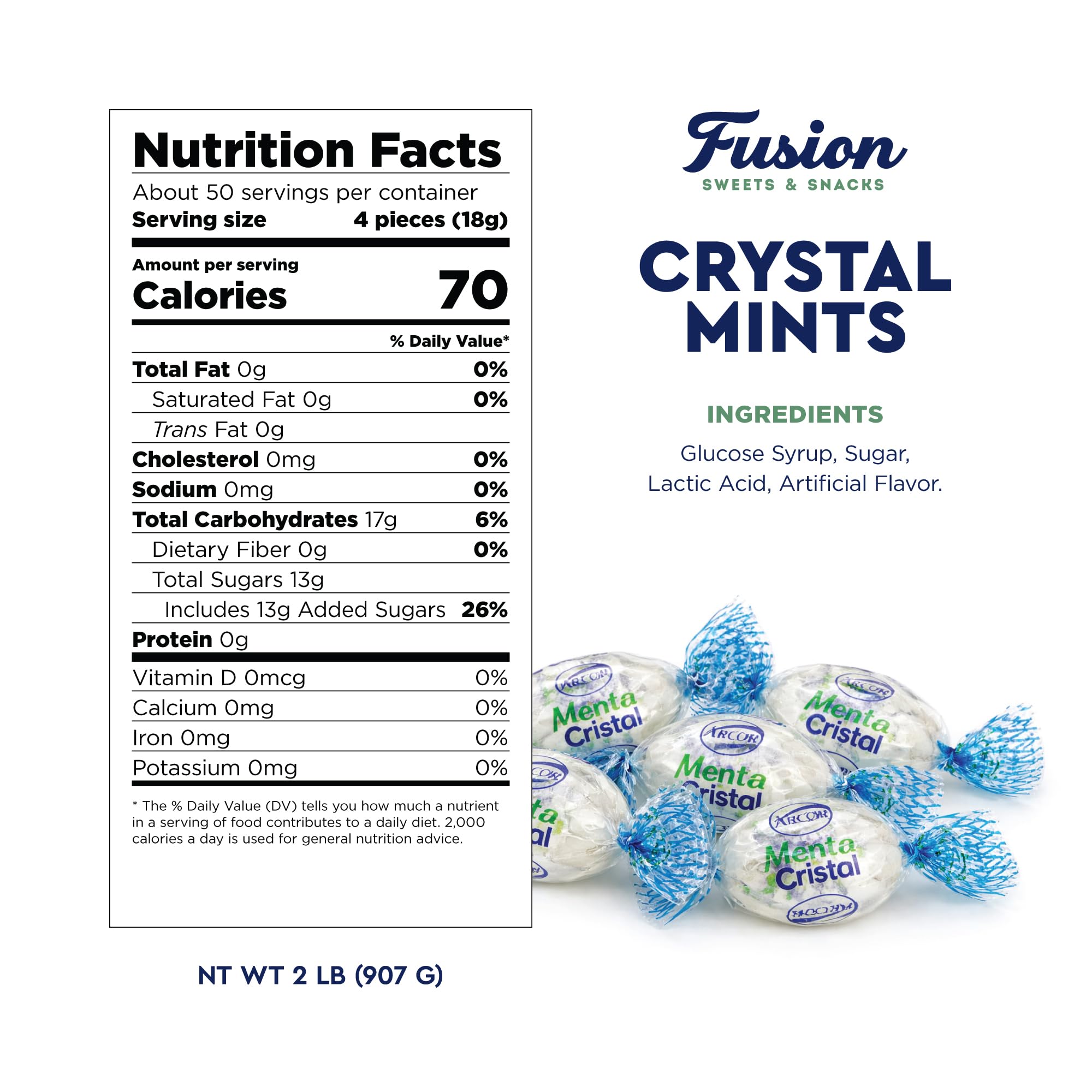 Fusion Sweets And Snacks Arcor primer plano textura cristal brillante