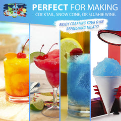 Arctic Slushy jarabe en máquina de slushies para producir bebidas frías rápidamente