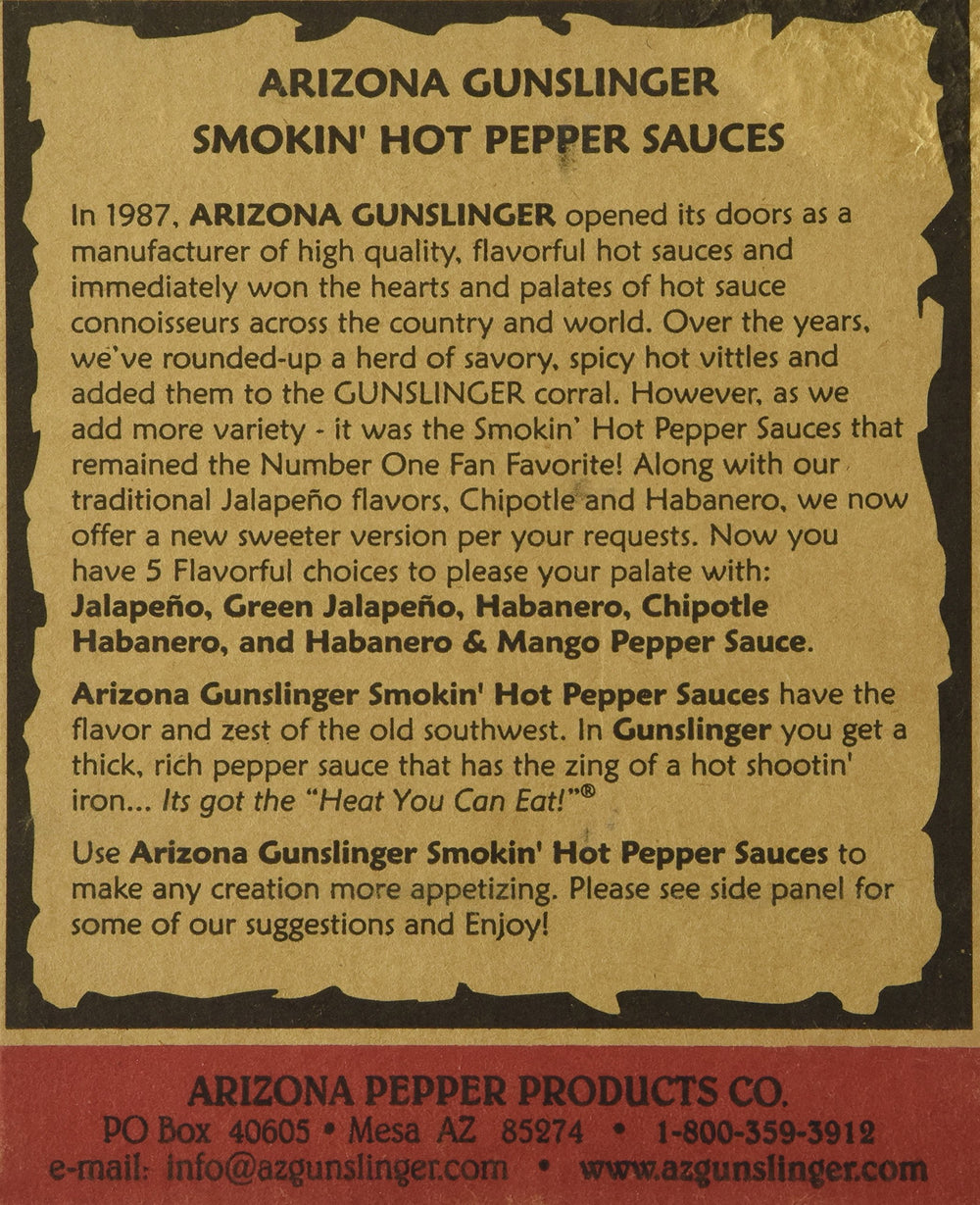 Arizona Gunslinger salsa aplicada en tacos realzando sabor de plato