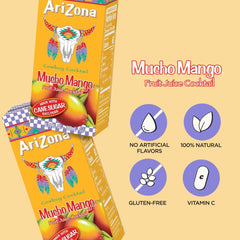 AriZona Mucho Mango paquete de 32 cajas apiladas listo para almacenamiento
