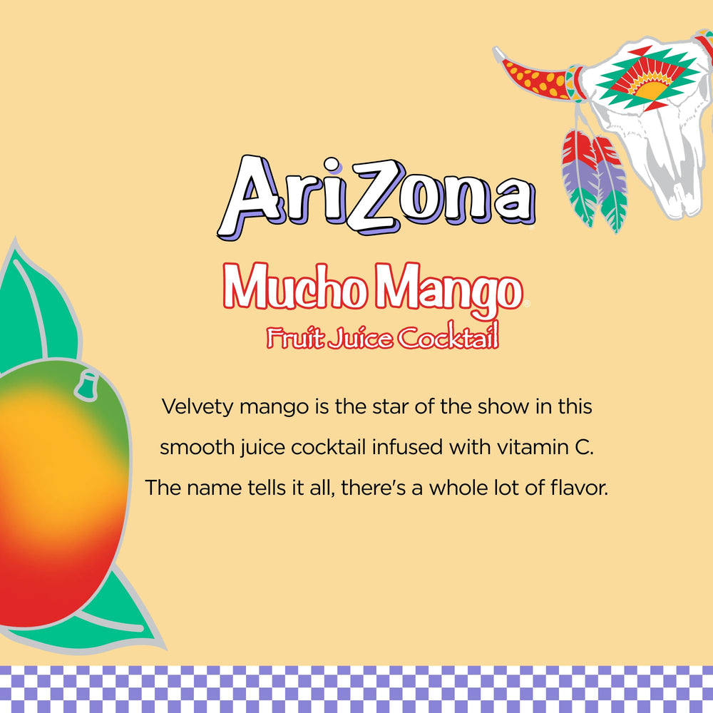 AriZona Mucho Mango en una merienda infantil demostrando conveniencia y porción